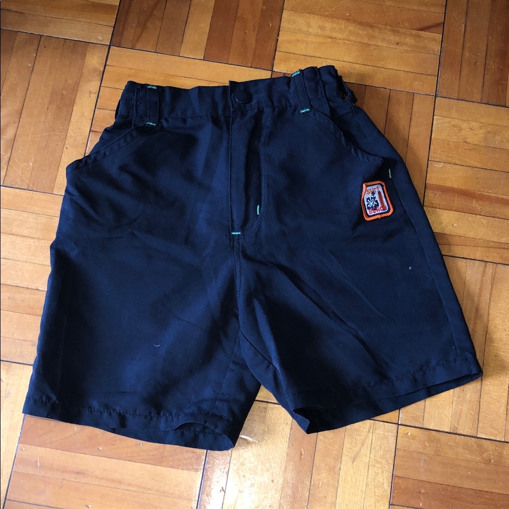 Kids black Shorts with Patch